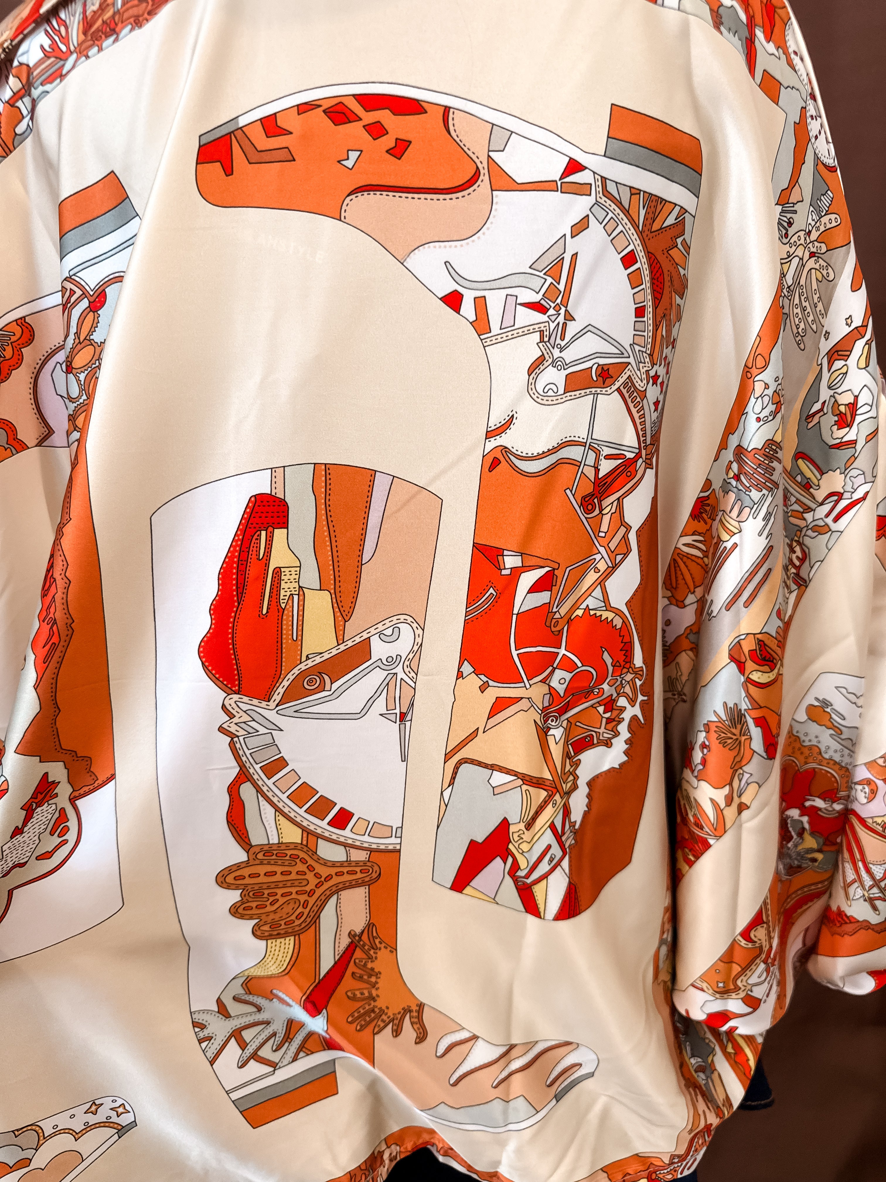 Italian Boots Top - Orange