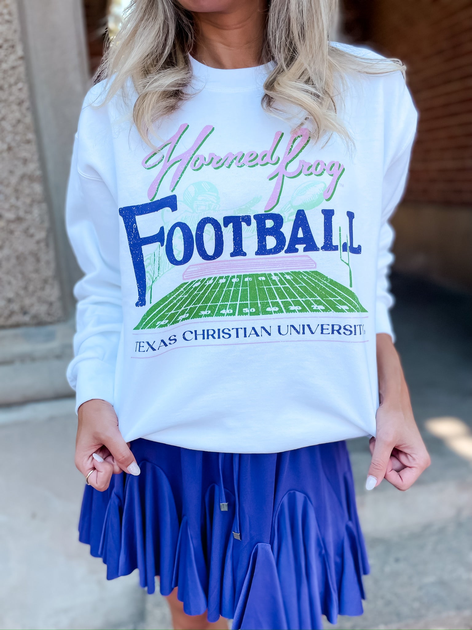 TCU Football Field Sweatshirt