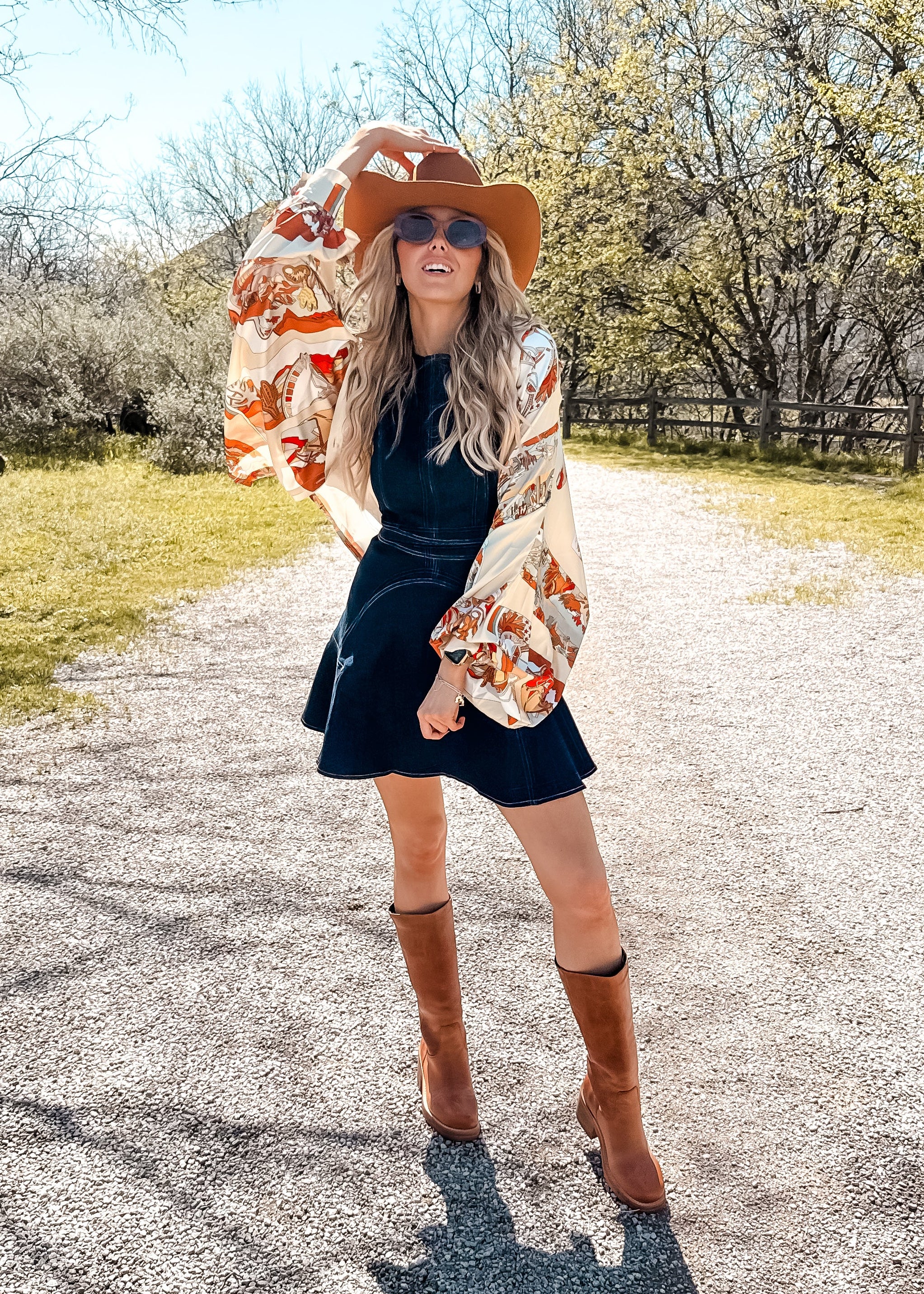 Italian Boots Top - Orange