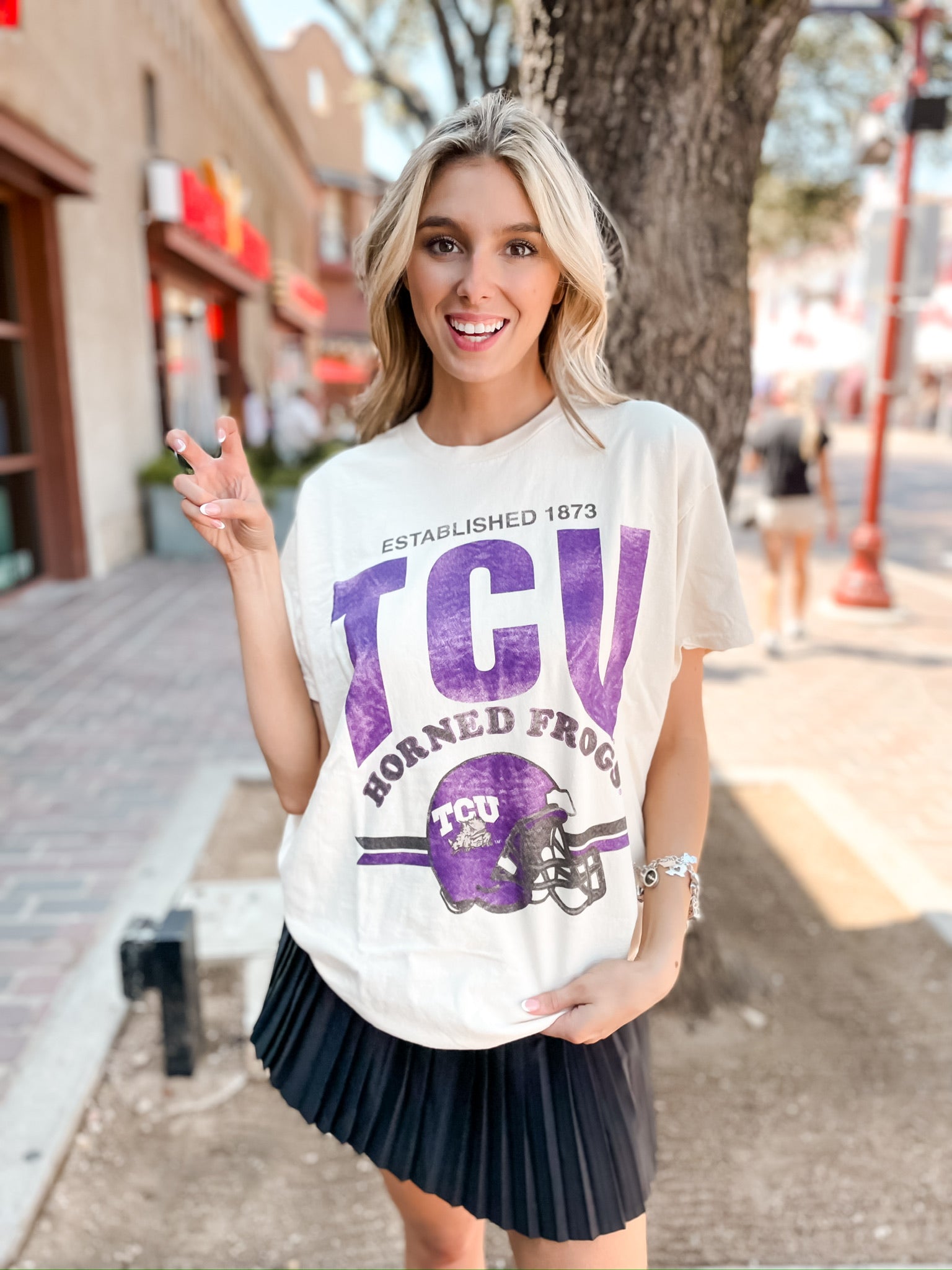 TCU Established Helment T-Shirt