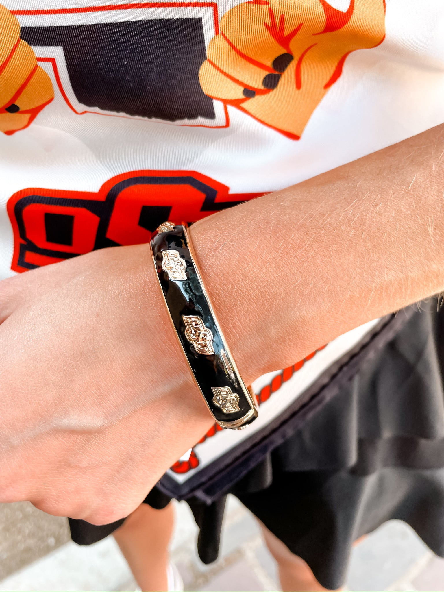 Oklahoma State Cowboys Hinge Bangle