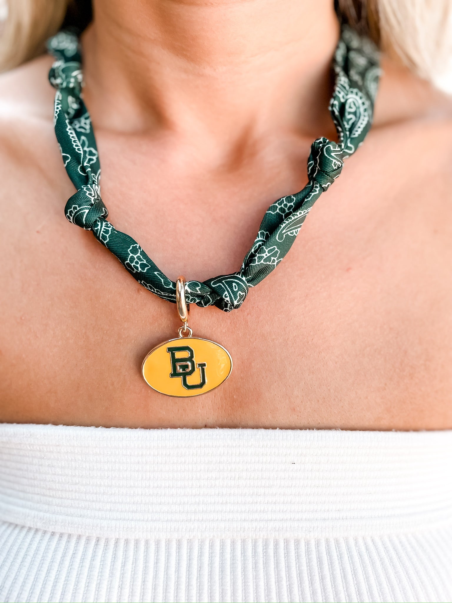 Baylor Bears Scarf Necklace