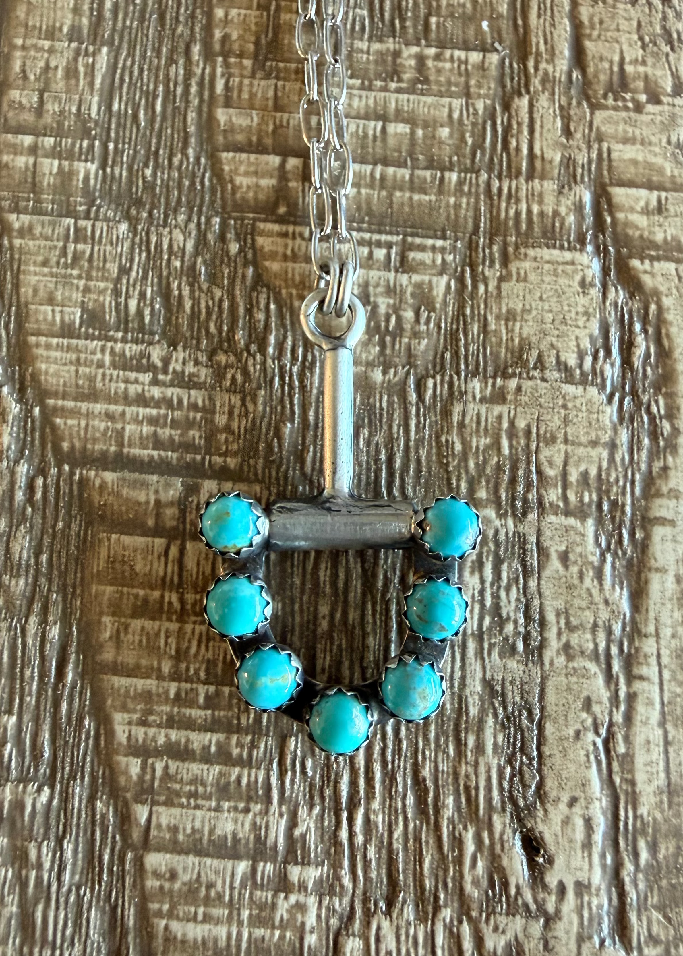 Stirrup Turquoise Necklace