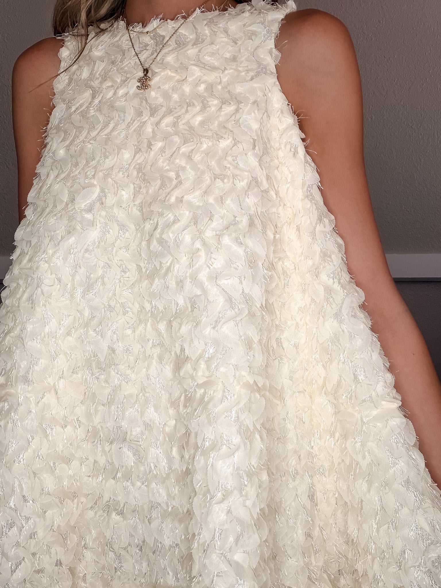 Eyelash Ruffle Dress
