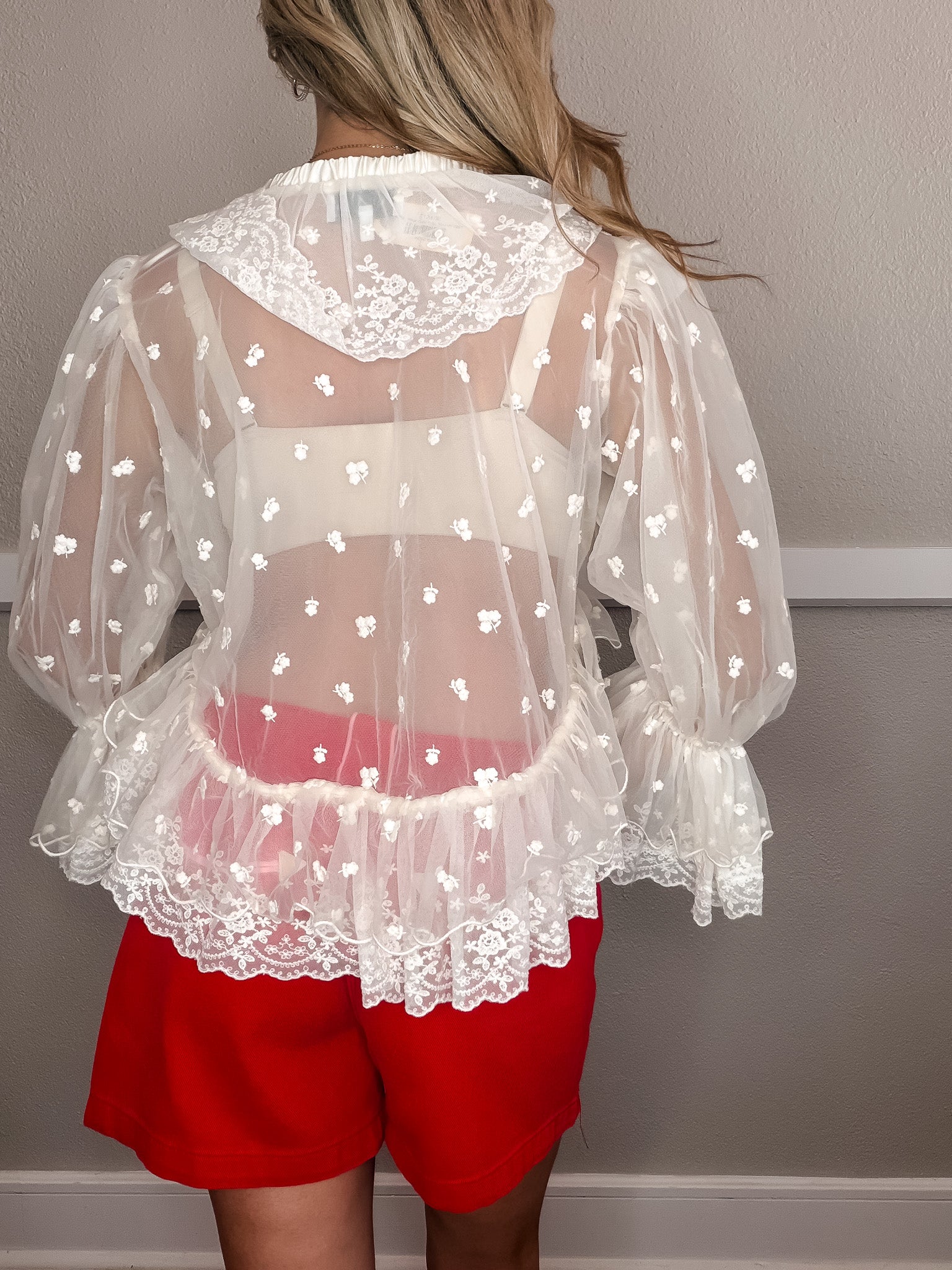 Floral Lace Crop Top