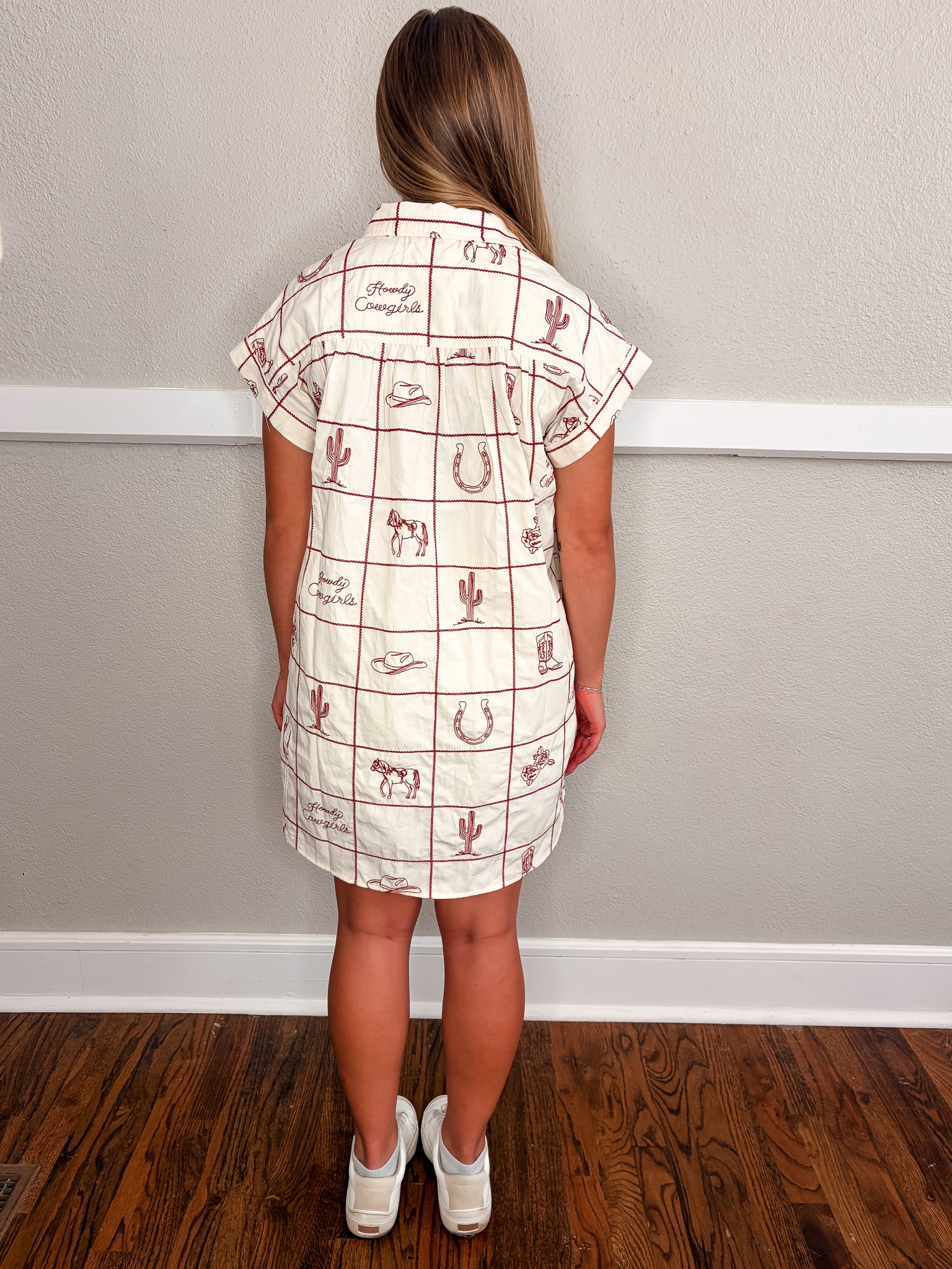 Cherrywood Western Embroidered Dress