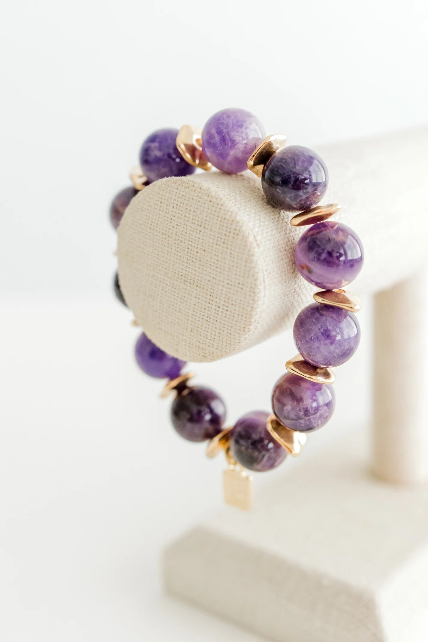 Amethyst Beaded Bracelet