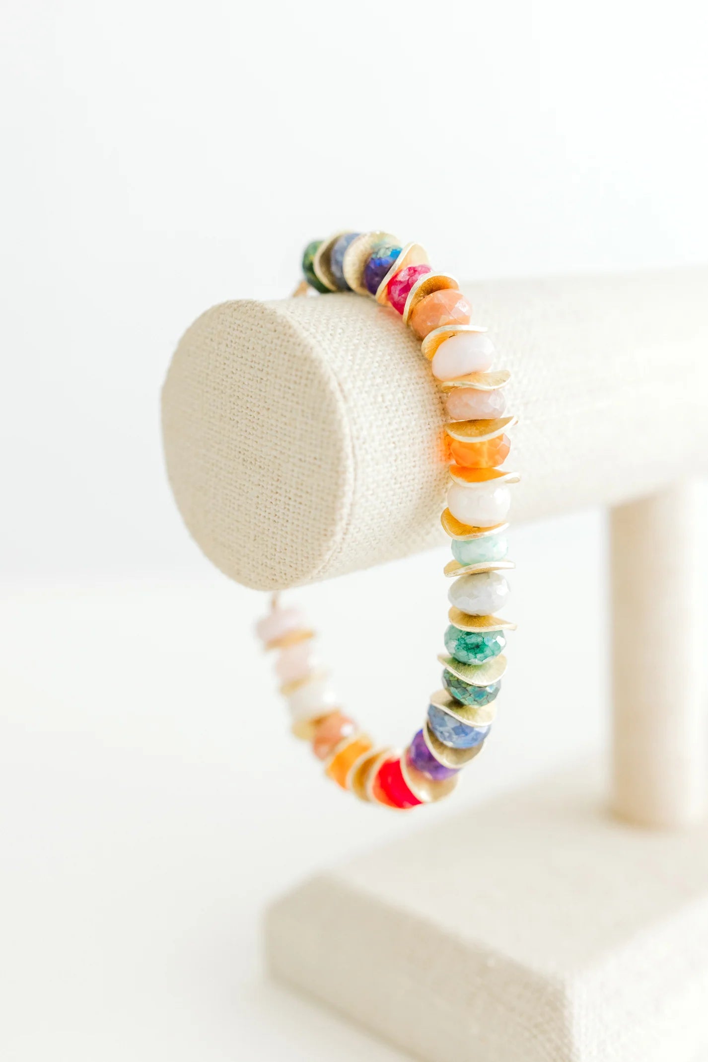 Multi Faceted Beaded Bracelet