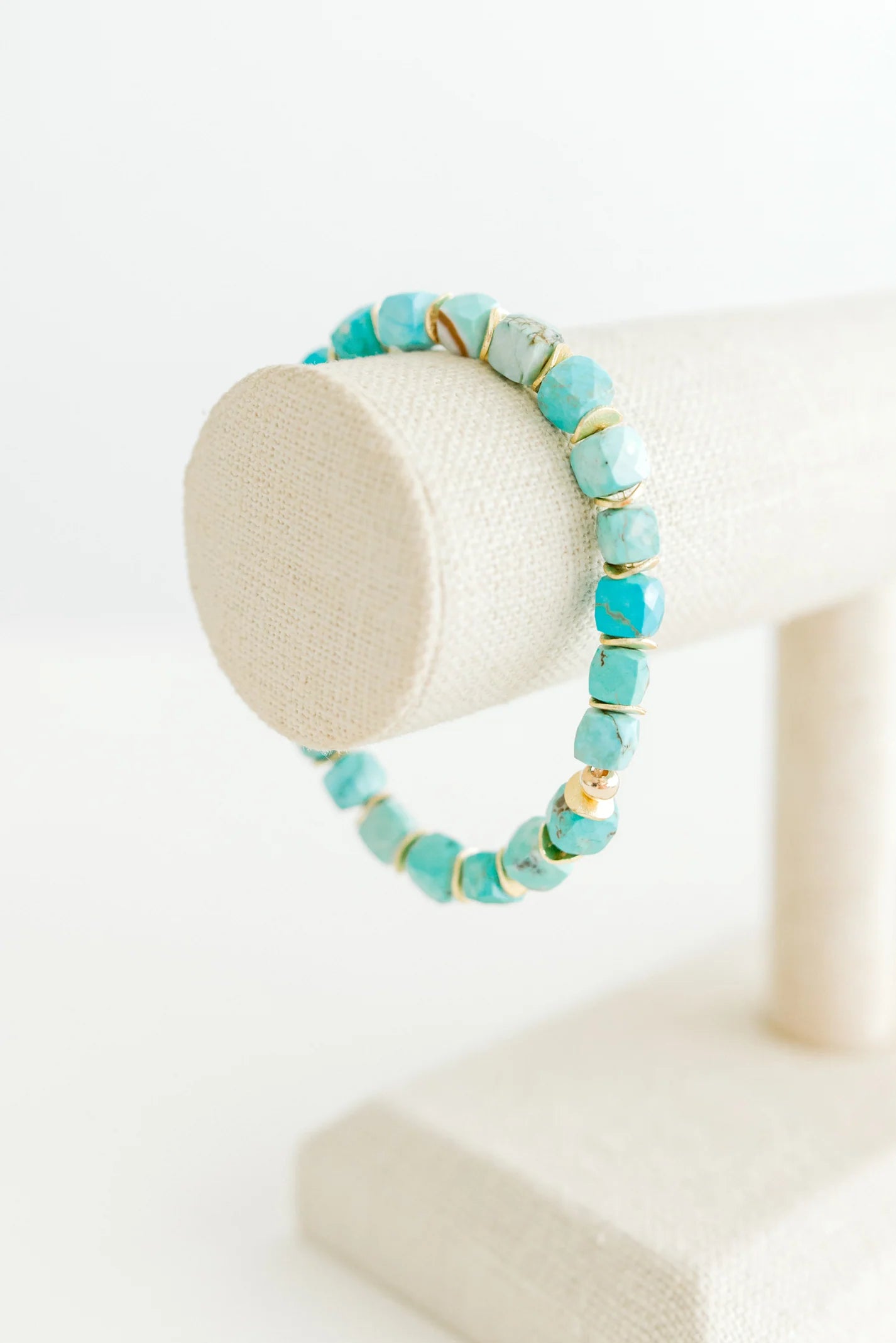 Faceted Turquoise Bracelet
