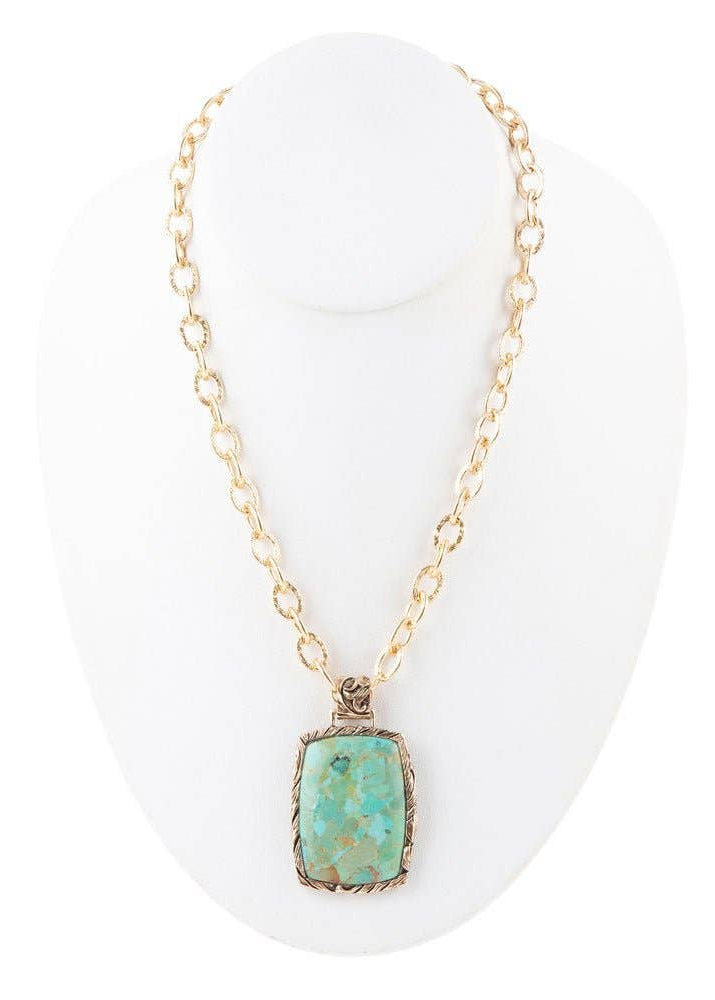 BARSE JEWELRY WOMEN Jewelry Jacquard Pendant Necklace - Tucker Brown