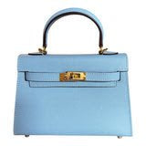 Jana Leather Satchel Bag - Blue