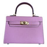 Jana Leather Satchel Bag - Pink