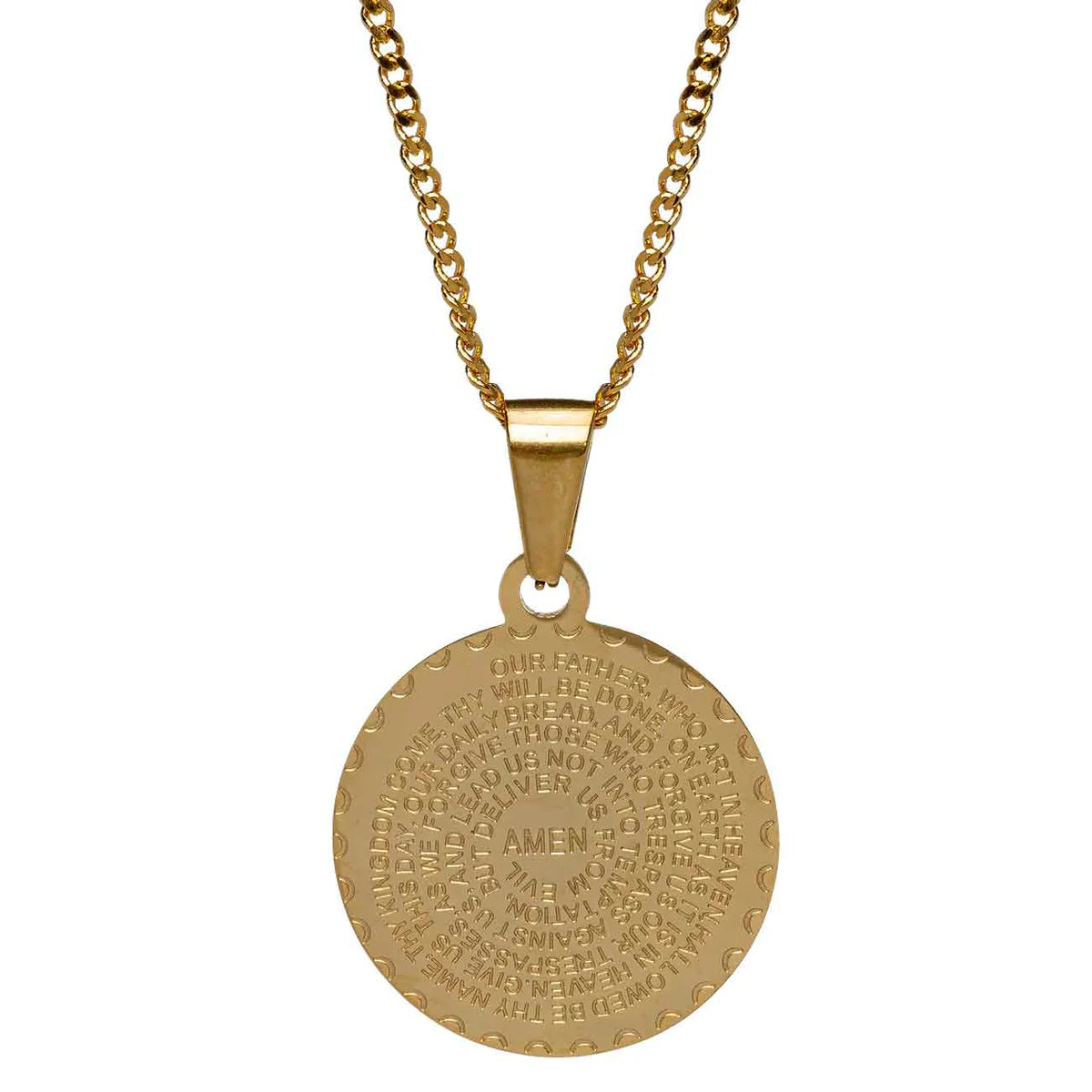 Prayer Warrior Necklace Gold - 28in