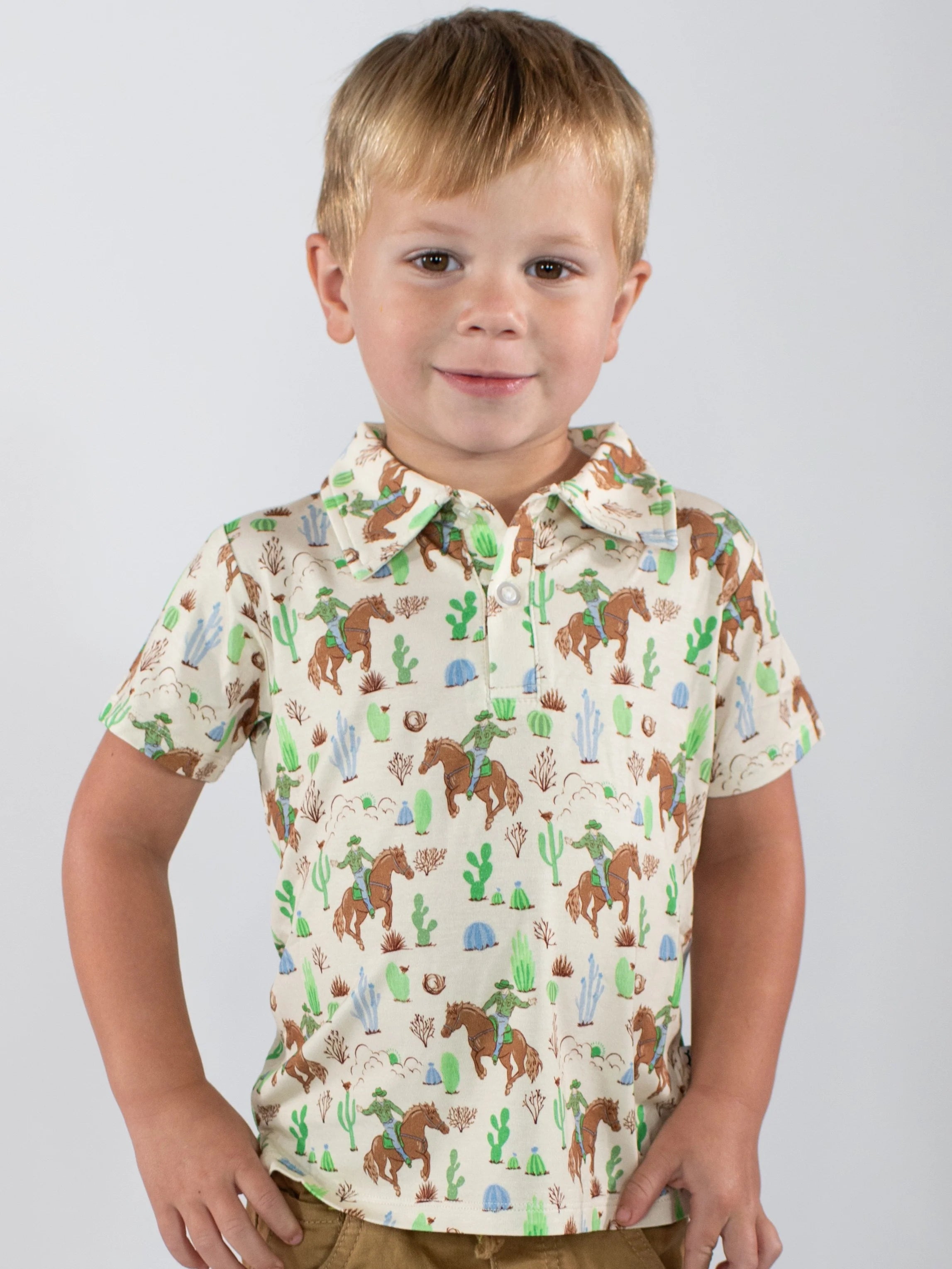 Saddle Up Cowboy Polo Shirt