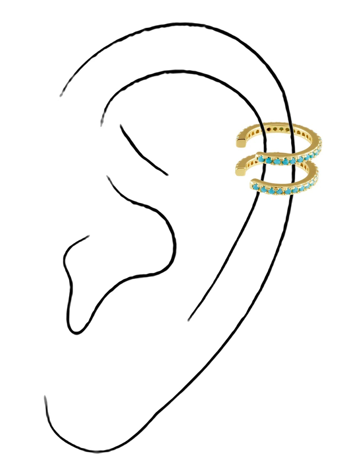 Sparkle Pave Ear Cuff