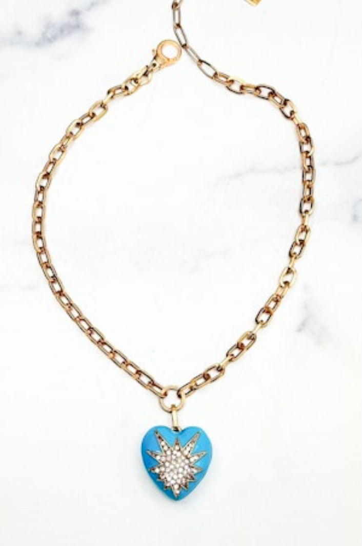 Heart of Tefiti Necklace - Turquoise