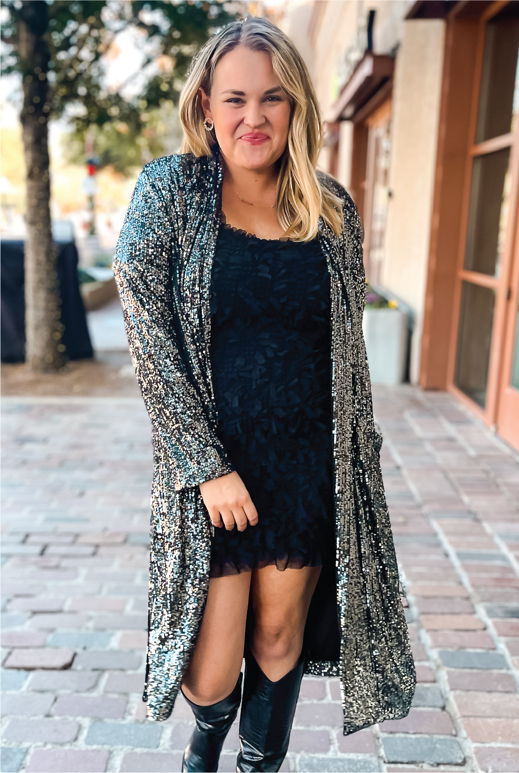 Sequin duster best sale