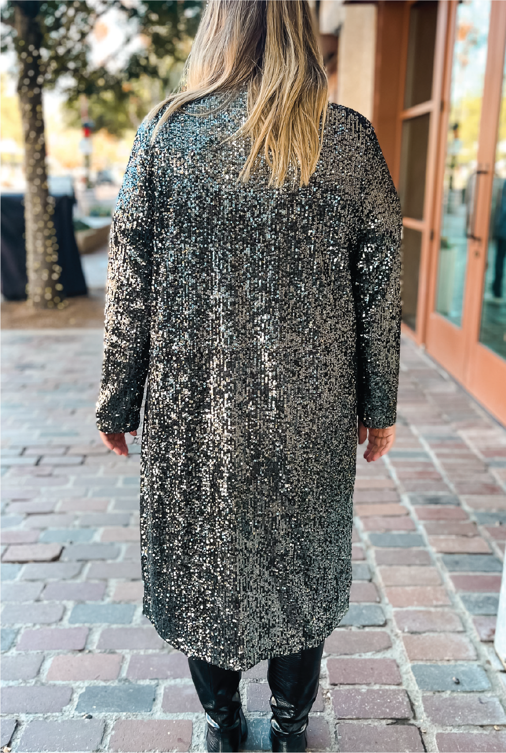 Steve Madden - Showstopper Sequin Duster - Gunmetal