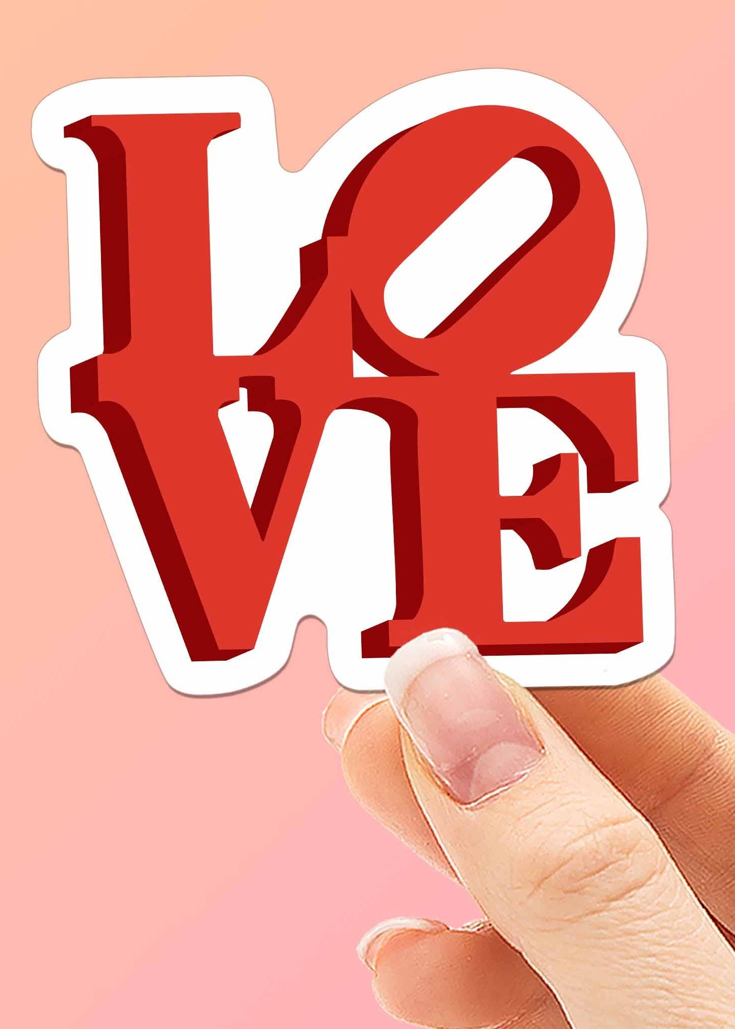 LOVE Sticker - Tucker Brown