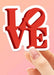 LOVE Sticker - Tucker Brown