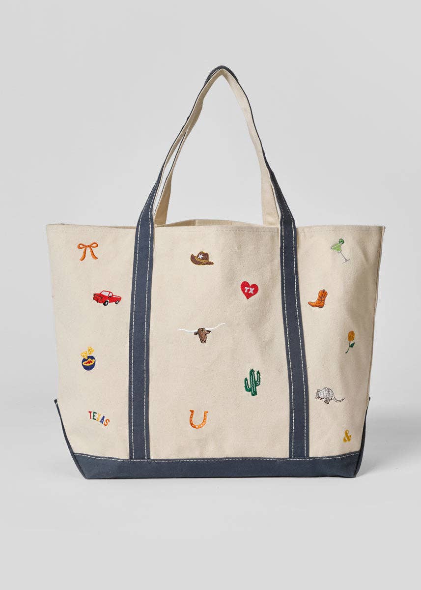 Texas Icons Large Tote