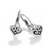 Alcazar Heart Leverback Earrings - Tucker Brown