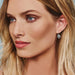 Alcazar Heart Leverback Earrings - Tucker Brown