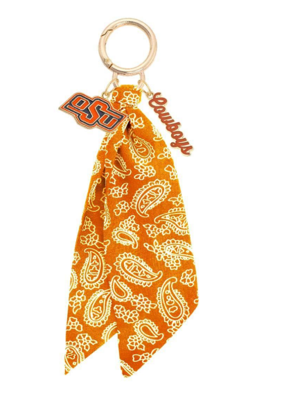 Oklahoma State Cowboys Bandana Bag Charm
