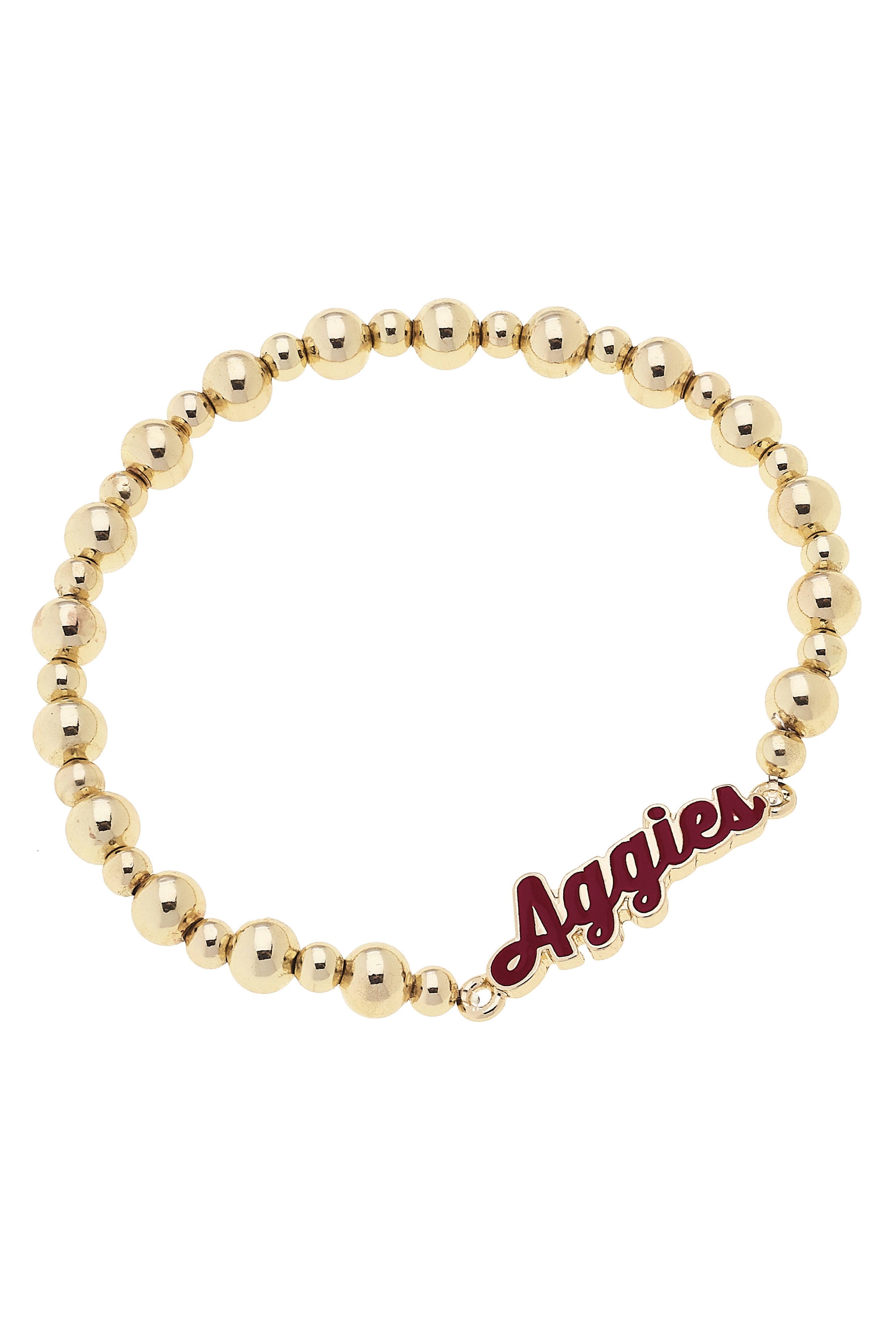 Aggies Autograph Stretch Bracelet