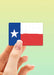 Texas Flag Rectangle Sticker - Tucker Brown