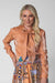 Belle Bowtie Blouse - Sunset - Tucker Brown