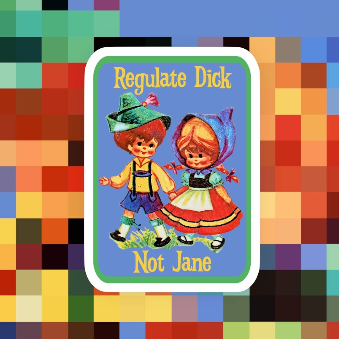 D*ck Not Jane Sticker