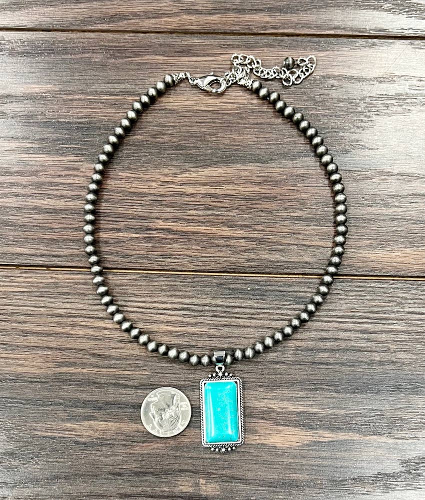 739293 Necklace - Turquoise
