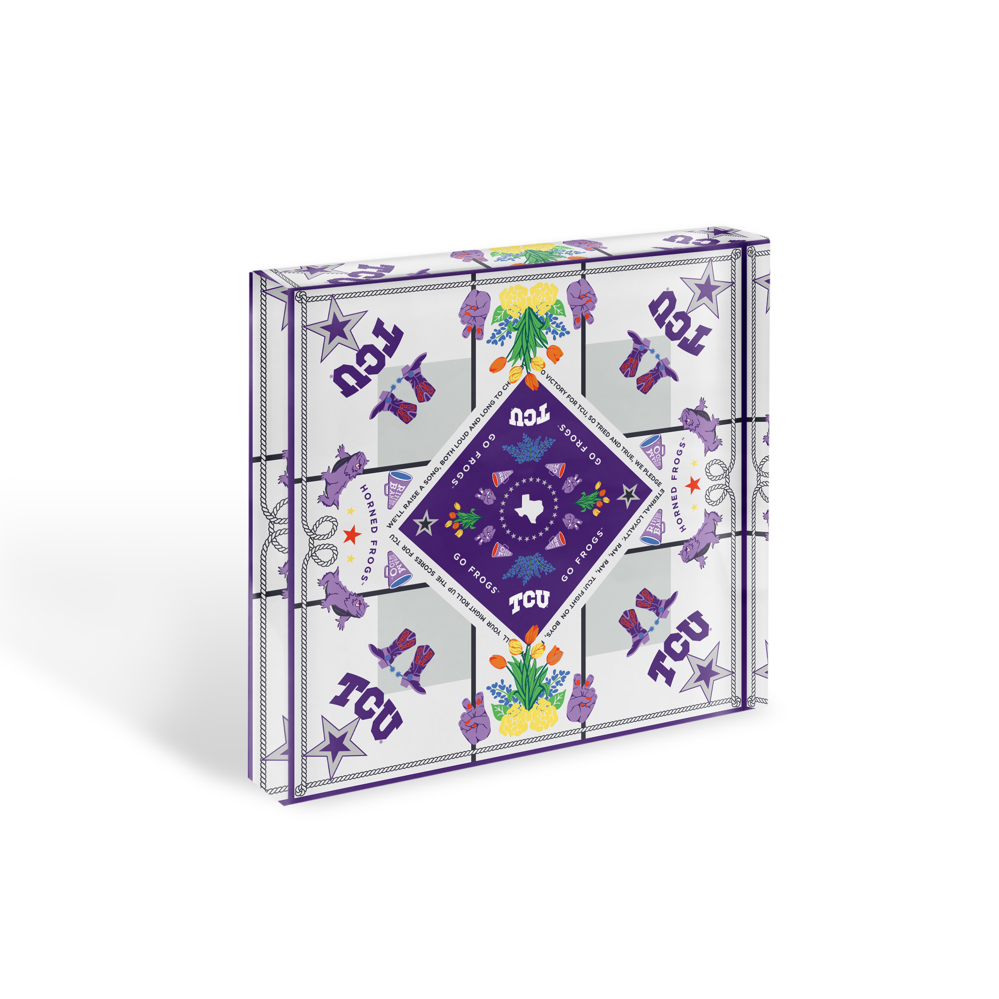 TCU Horned Frogs Acrylic Block Art