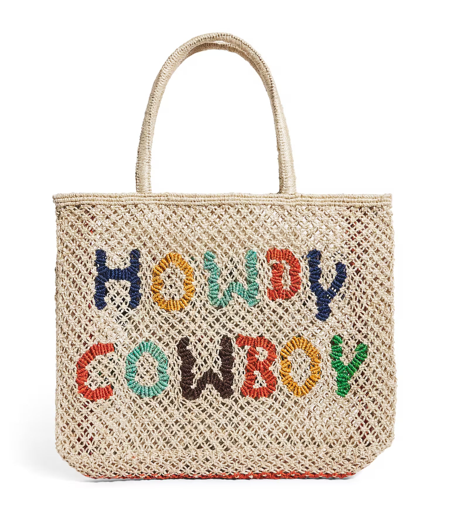 Howdy Cowboy Mini Jute Bag - Multi
