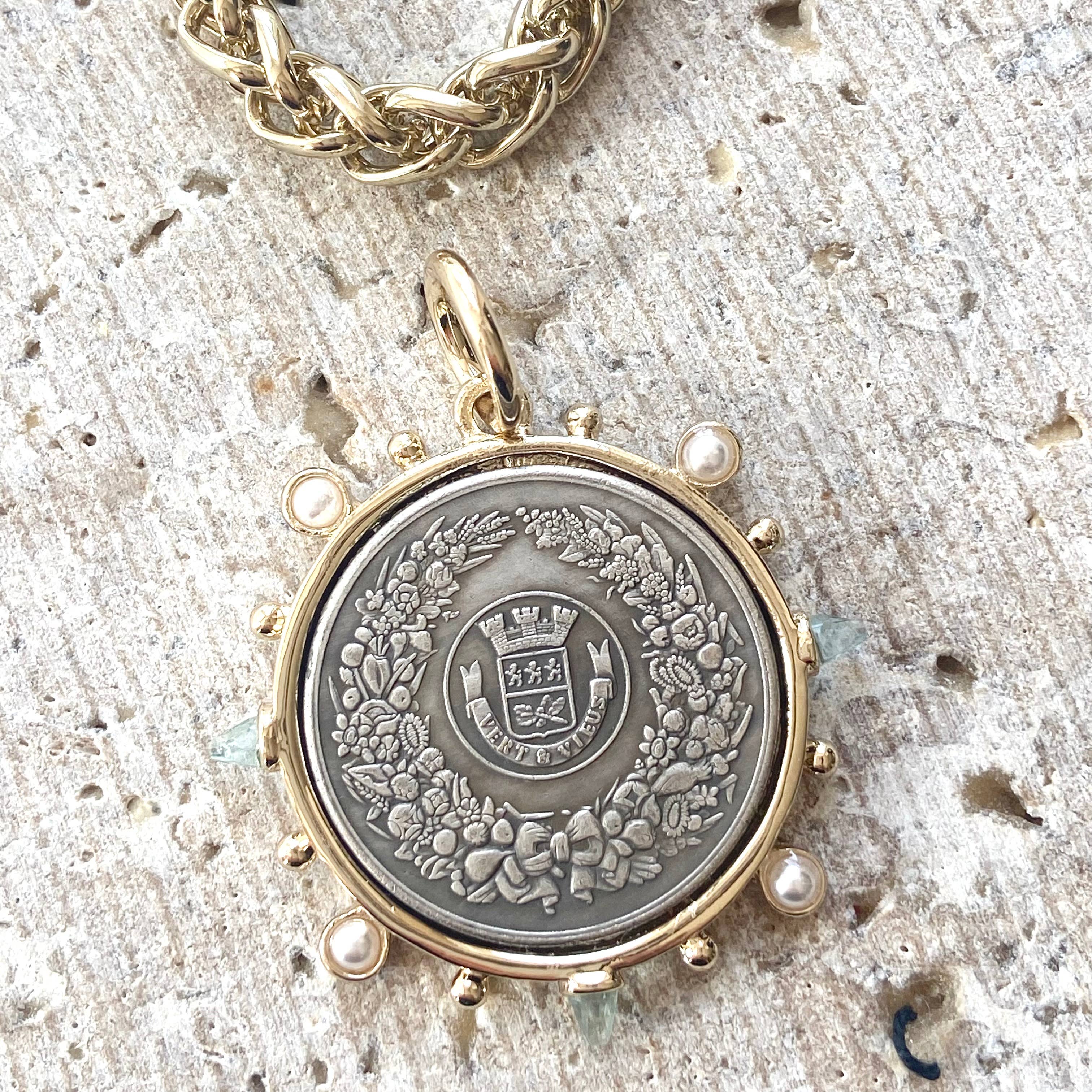 French Boutique Coin Necklace