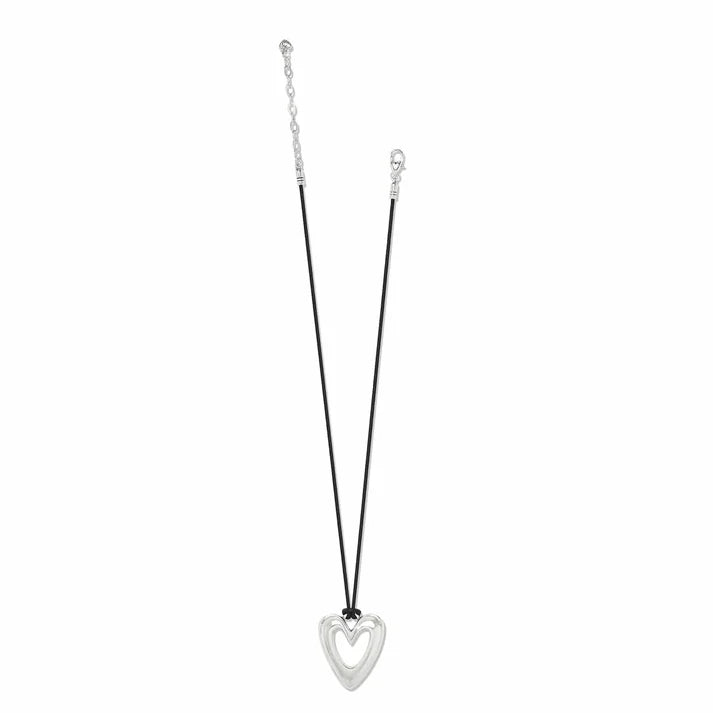 Cascade Open Heart Cord Necklace