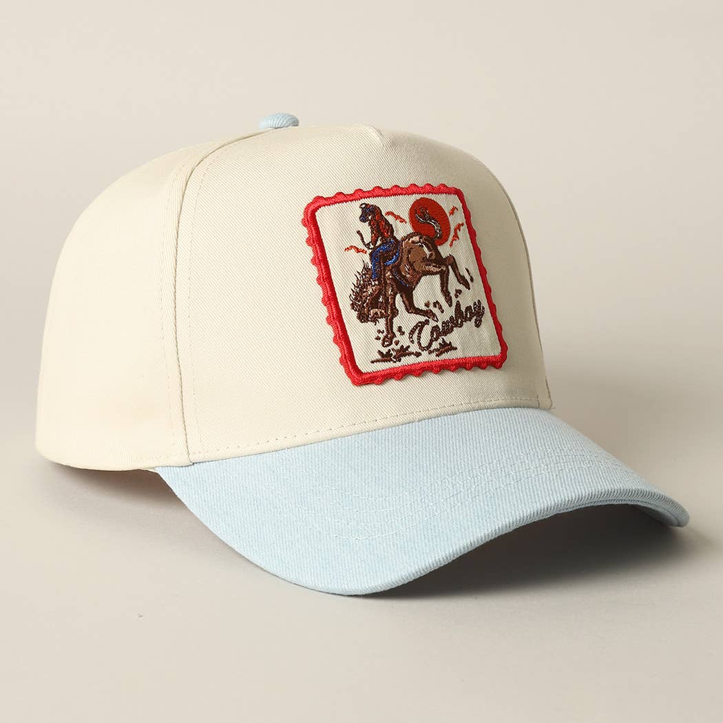 Bronco Cowboy Baseball Cap - Light