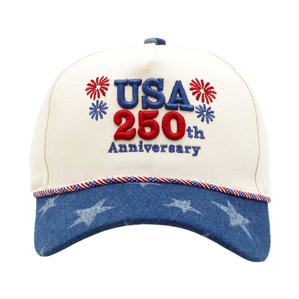 USA 250th Anniversary Canvas Cap