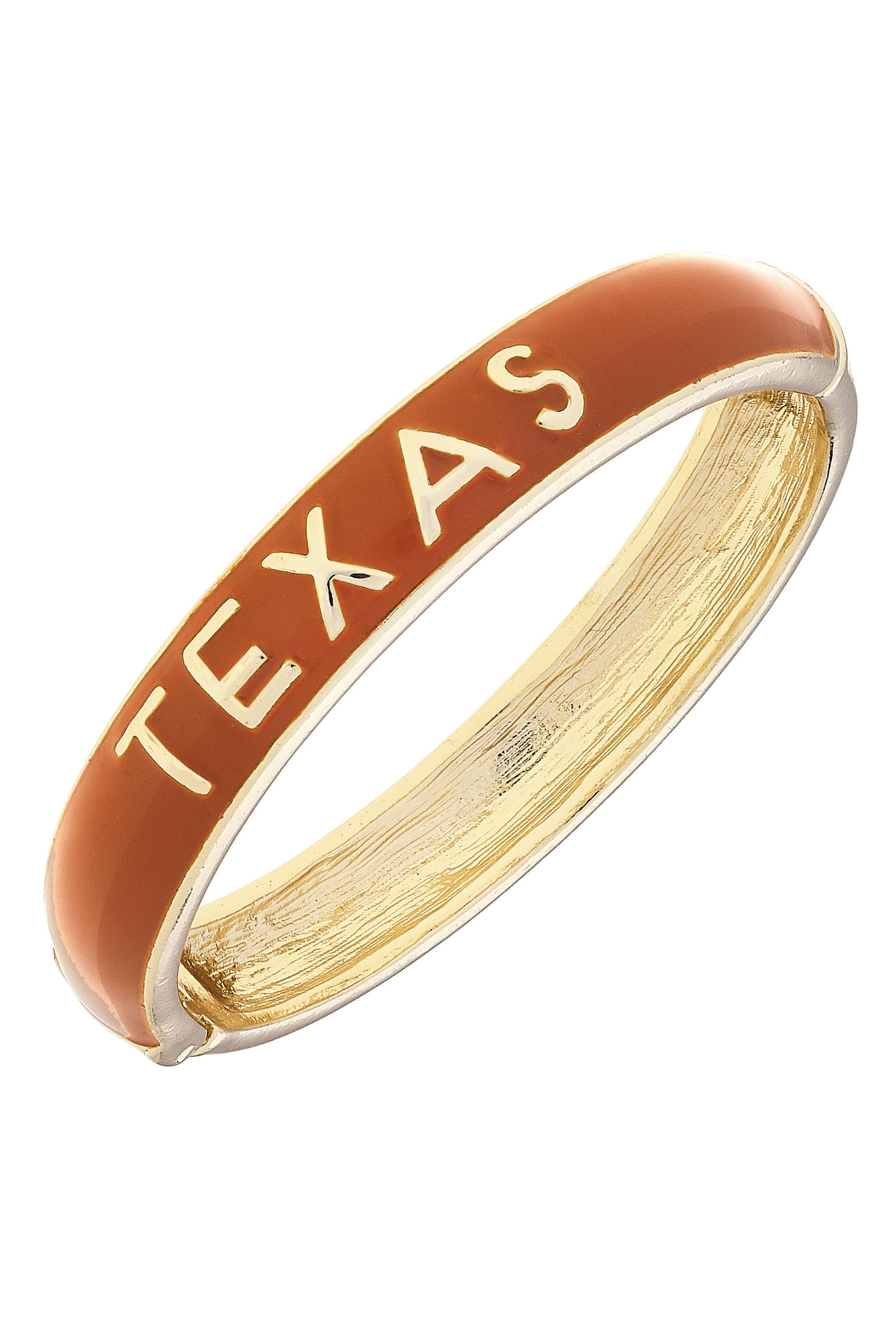 Texas Longhorns Hinge Bangle - Orange