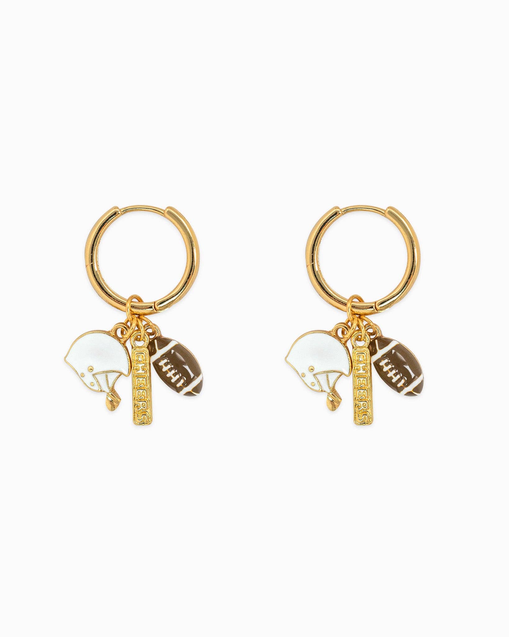 Football Multi Charm Earrings