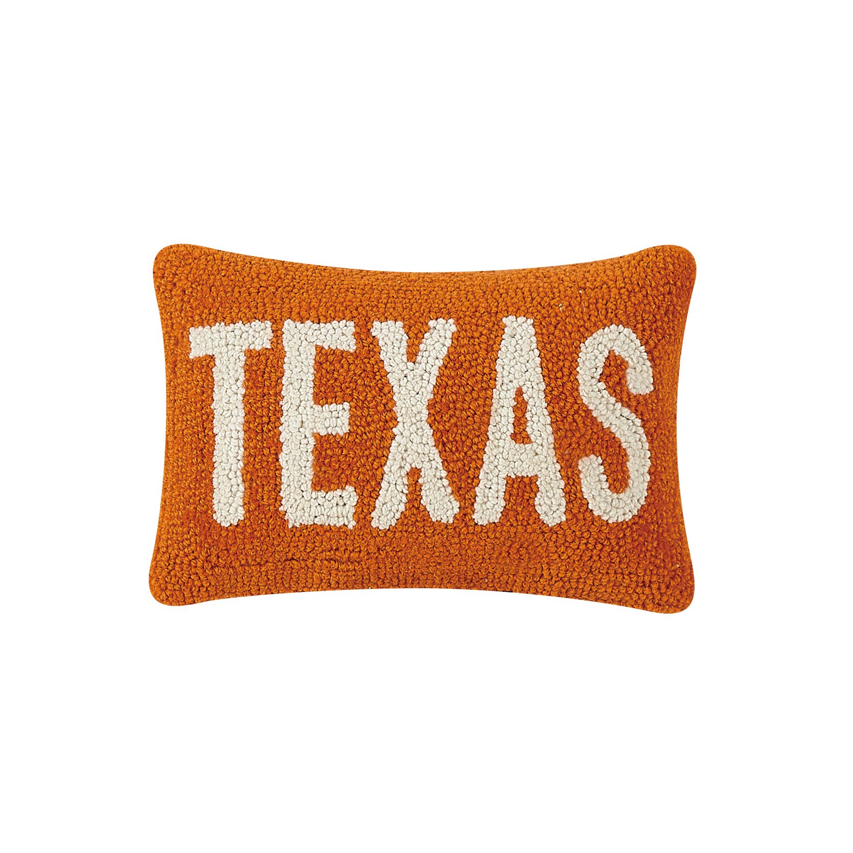 Texas Orange/White Hook Pillow