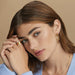 Contempo Large Gold Hoop Earrings - Tucker Brown