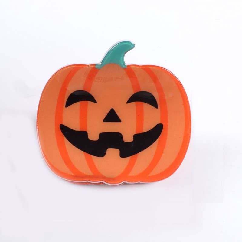 Jack-O-Lantern Hair Claw Clip