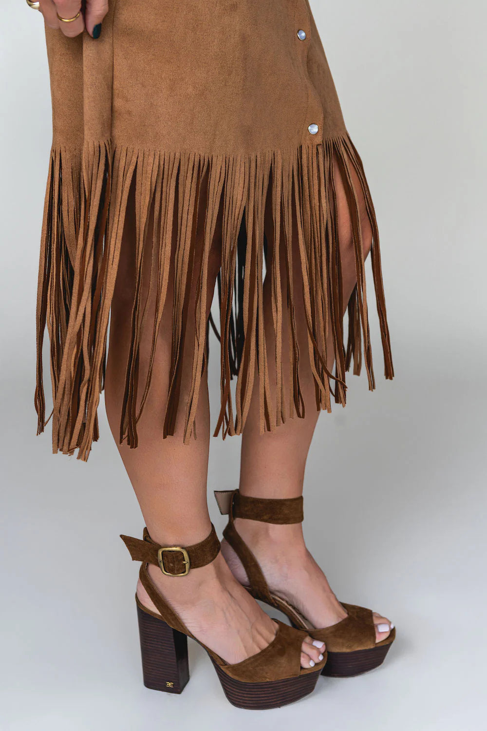 Annabelle Suede Duster - Tucker Brown