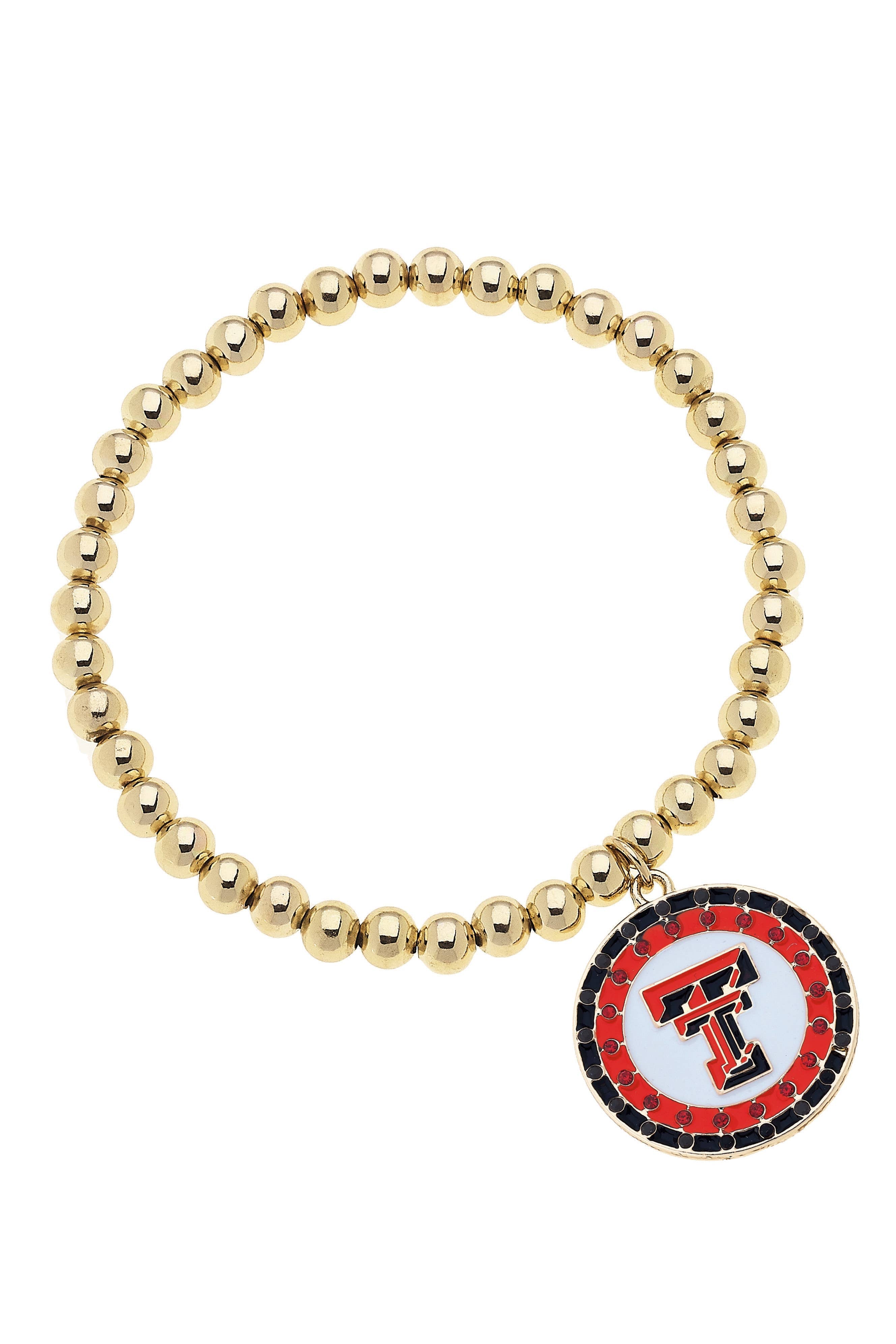Texas Tech Red Raiders Pave Stretch Bracelet