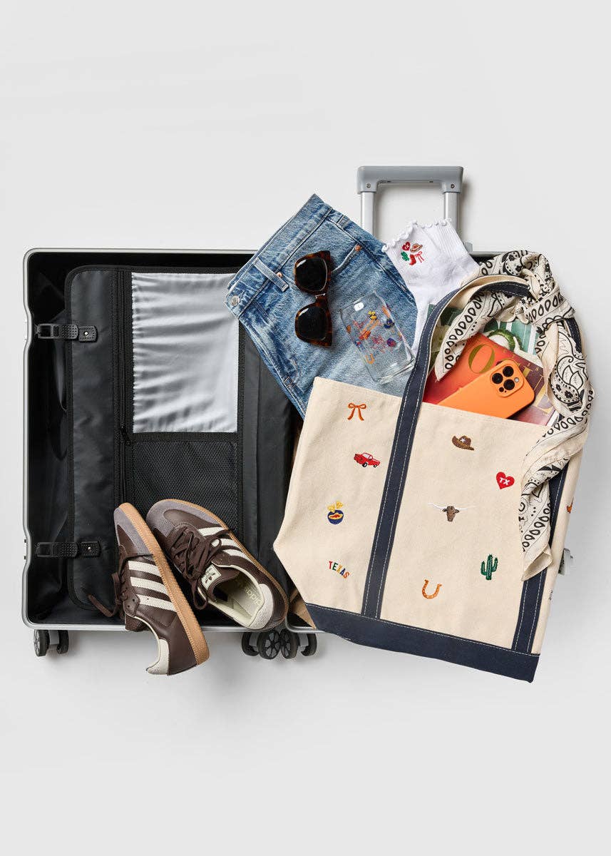 Texas Icons Large Tote