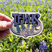 Texas Bluebonnets Sticker - Tucker Brown