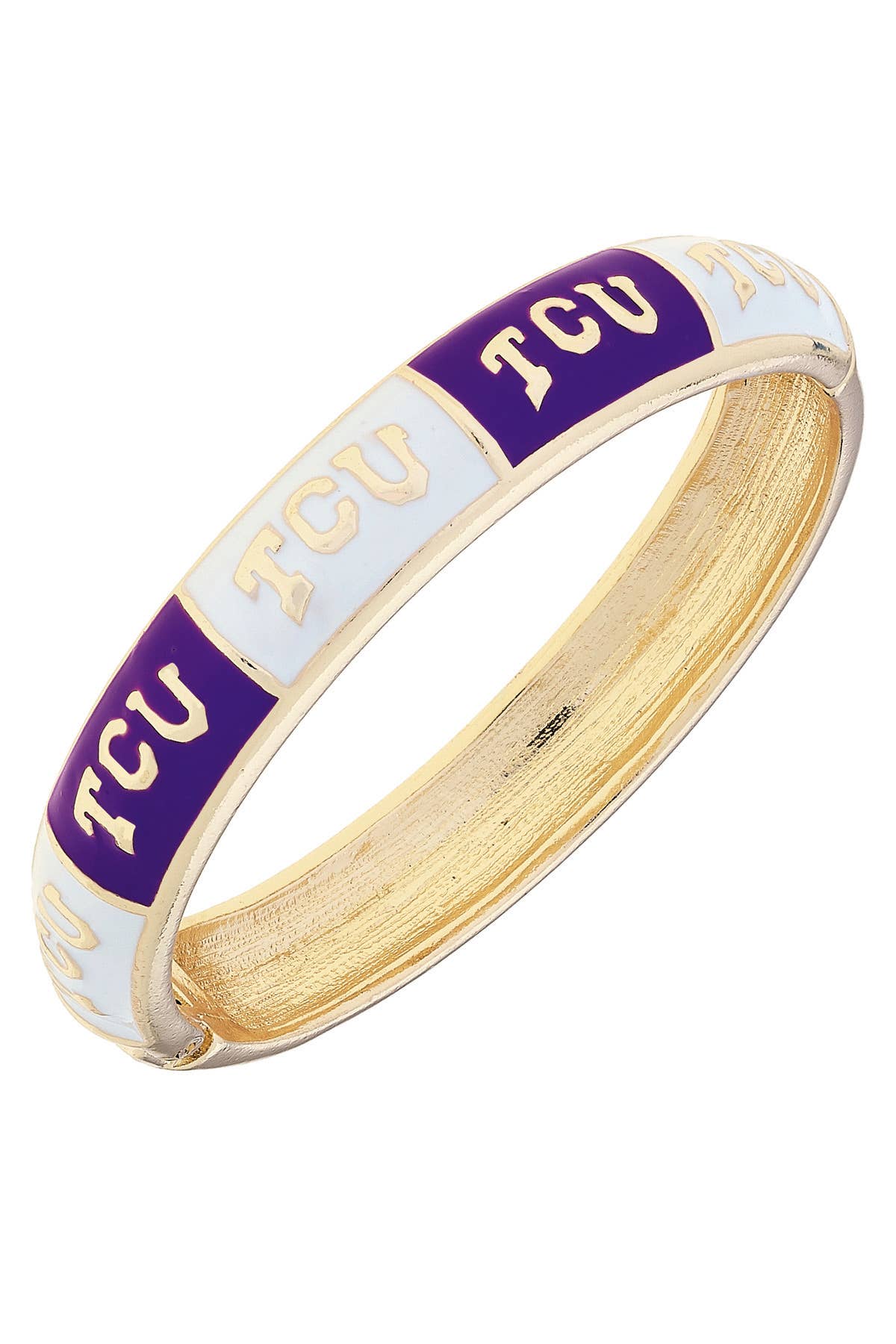 TCU Checkered Bangle