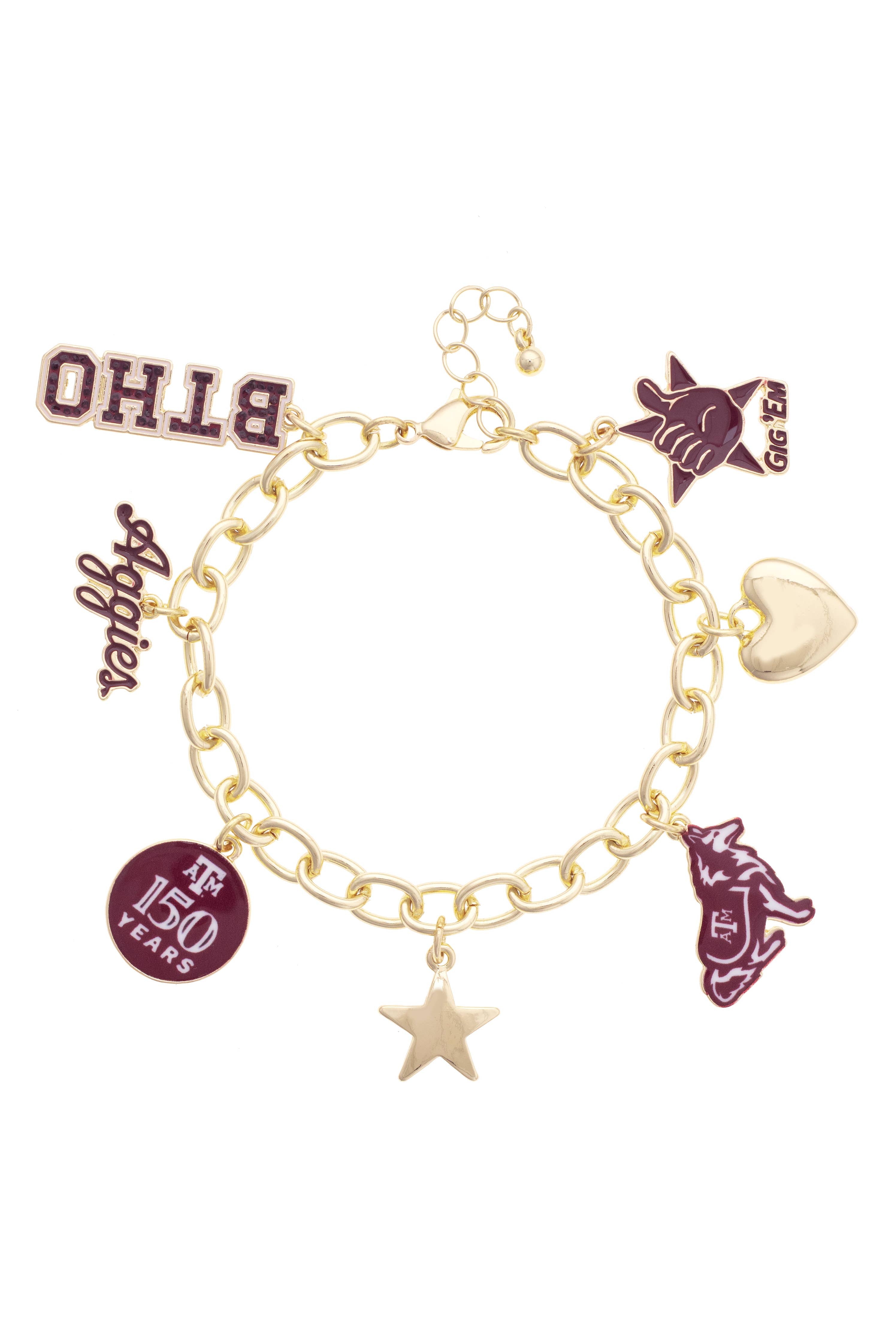 A&M 150th Anniversary Charm Bracelet